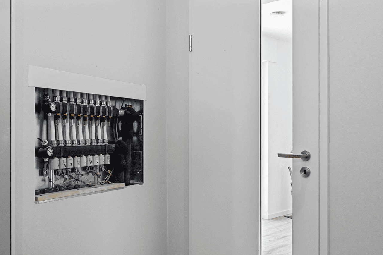 Deckenheizung Installation 1